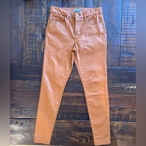 Gianni Bini coated denim pants in camel. Size 27. EUC.